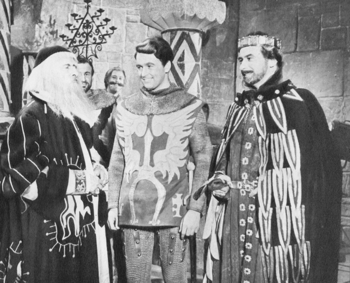 Three men in period costume