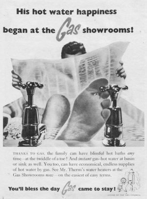His hot water happiness began at the Gas showrooms!